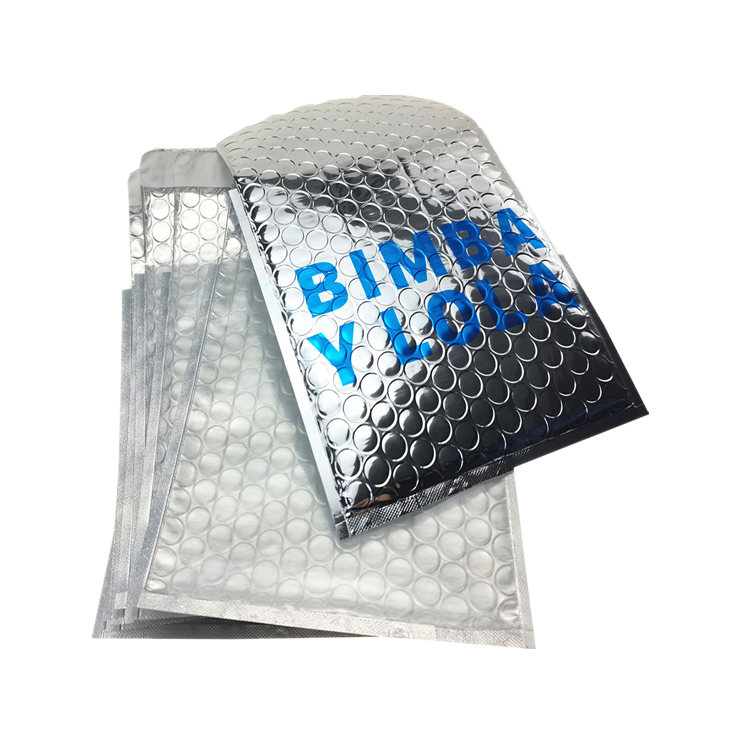 Custom Clear Self-sealed Metallic Bubble Bags Pouch